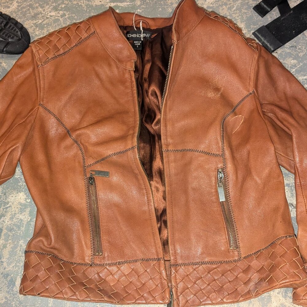 Bebe leather jacket
